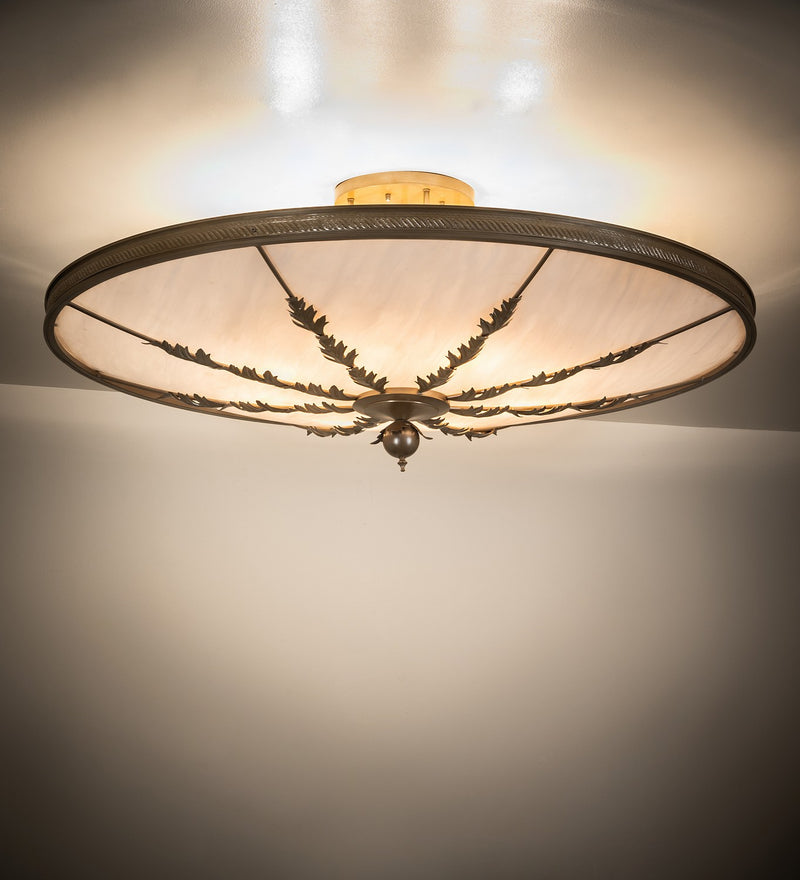 Meyda Tiffany 272688 Eight Light Semi-Flushmount, Champagne Metallic