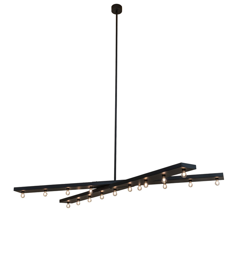 Meyda Tiffany 273725 17 Light Pendant, Solar Black