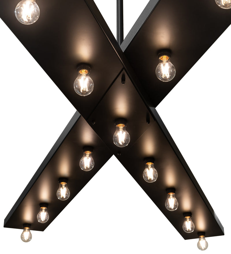Meyda Tiffany 273725 17 Light Pendant, Solar Black