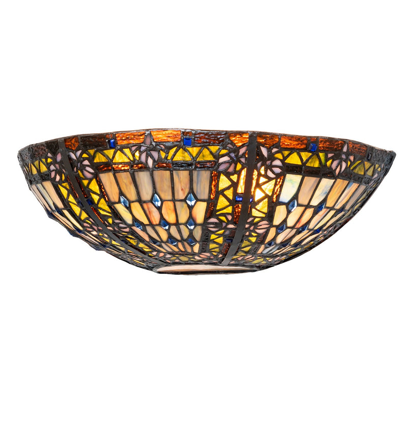 Meyda Tiffany 273727 Two light Wall Sconce, Mahogany Bronze
