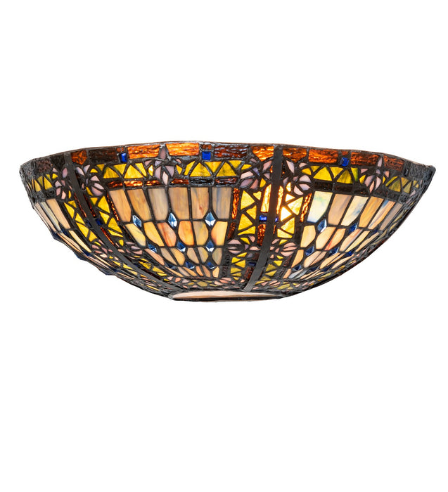 Meyda Tiffany 273727 Two light Wall Sconce, Mahogany Bronze