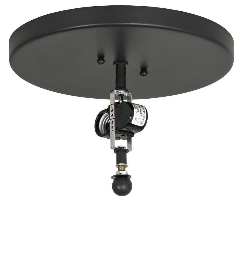 Meyda Tiffany 273824 Two light Flushmount, Wrought Iron