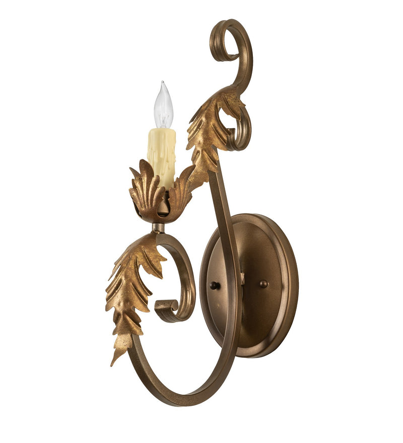 Meyda Tiffany 273864 One Light Wall Sconce, Black Hills Gold/Aztec Gold