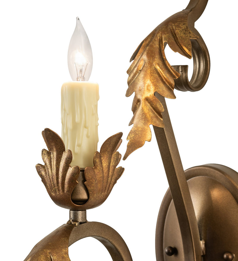 Meyda Tiffany 273864 One Light Wall Sconce, Black Hills Gold/Aztec Gold