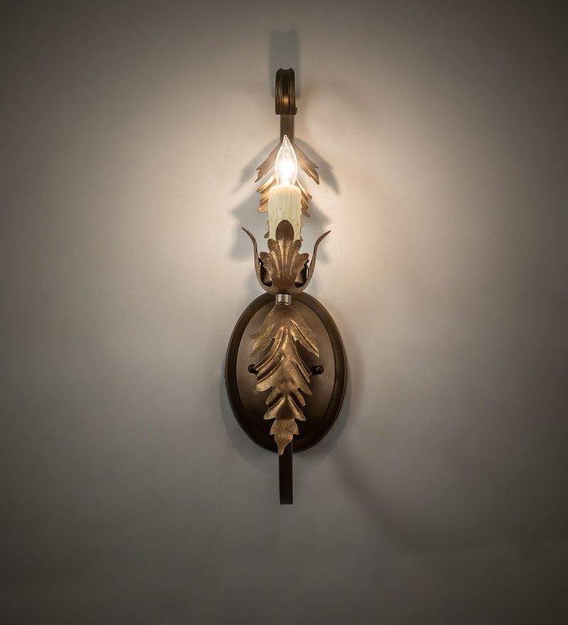 Meyda Tiffany 273864 One Light Wall Sconce, Black Hills Gold/Aztec Gold