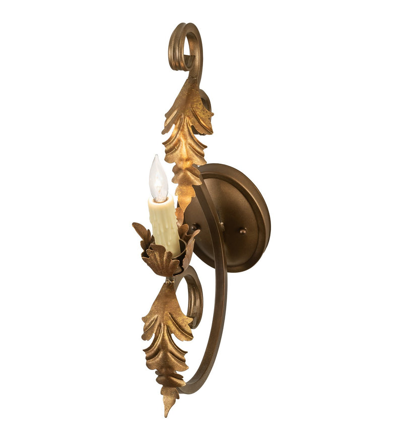 Meyda Tiffany 273864 One Light Wall Sconce, Black Hills Gold/Aztec Gold