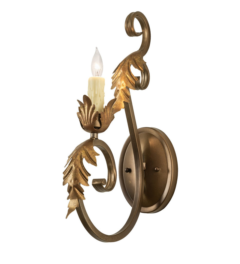 Meyda Tiffany 273864 One Light Wall Sconce, Black Hills Gold/Aztec Gold