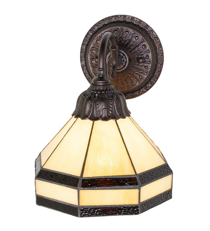 Meyda Tiffany 274147 One Light Wall Sconce, Mahogany Bronze