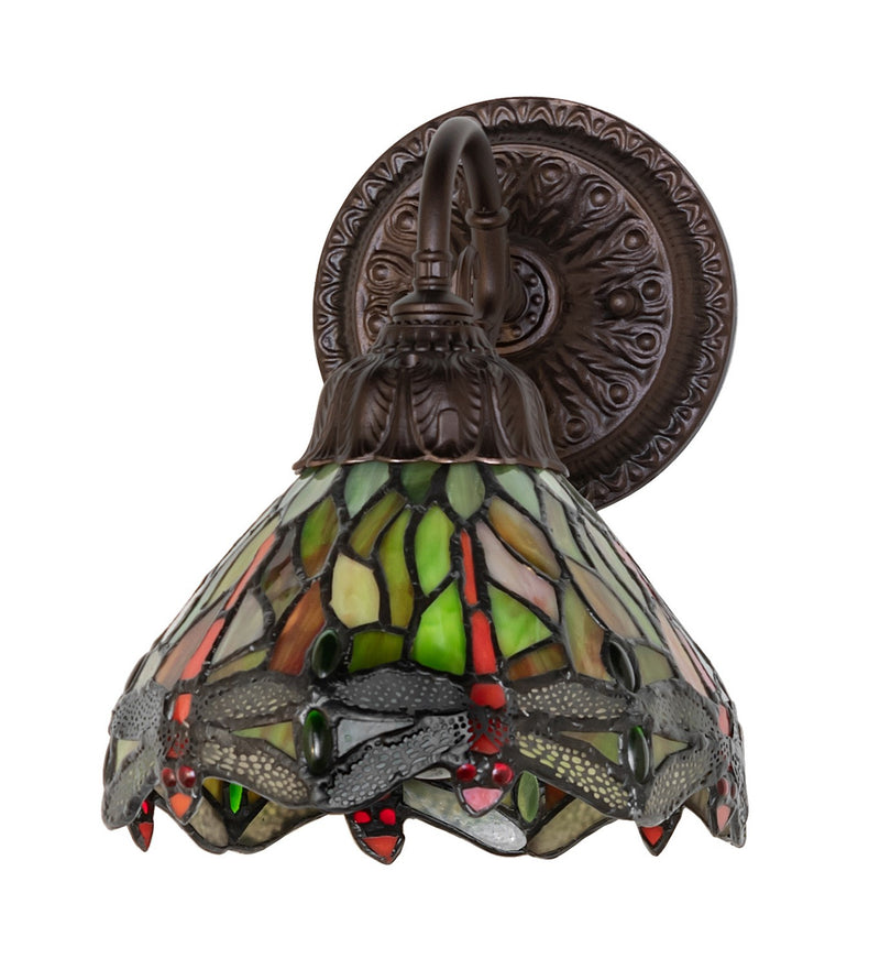 Meyda Tiffany 274151 One Light Wall Sconce, Mahogany Bronze