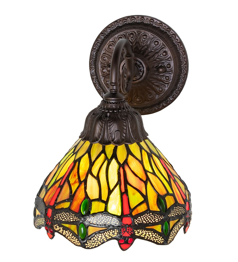 Meyda Tiffany 274151 One Light Wall Sconce, Mahogany Bronze