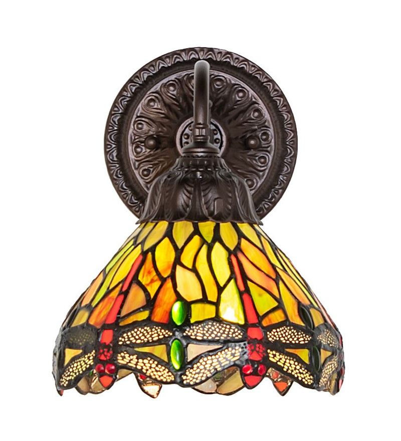 Meyda Tiffany 274151 One Light Wall Sconce, Mahogany Bronze