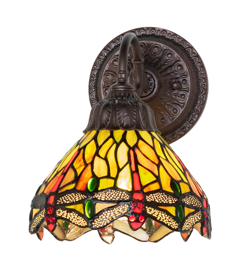 Meyda Tiffany 274151 One Light Wall Sconce, Mahogany Bronze