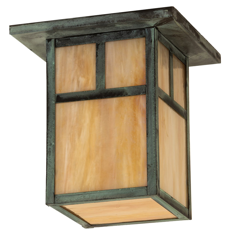 Meyda Tiffany 274320 One Light Flushmount, Verdigris