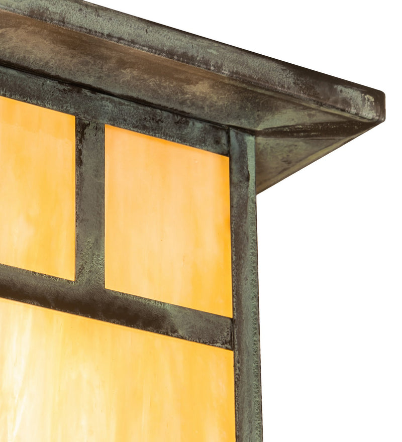 Meyda Tiffany 274320 One Light Flushmount, Verdigris