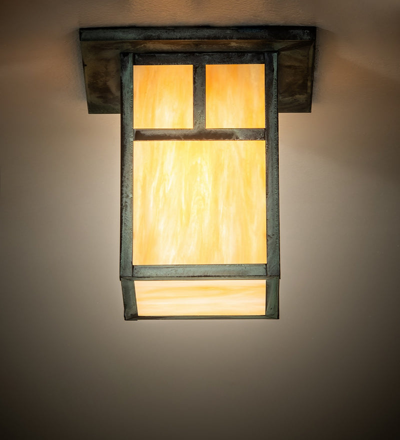 Meyda Tiffany 274320 One Light Flushmount, Verdigris