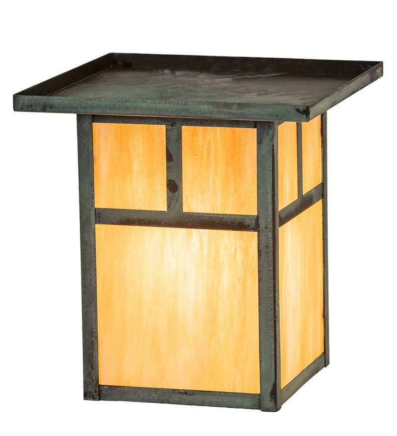 Meyda Tiffany 274320 One Light Flushmount, Verdigris