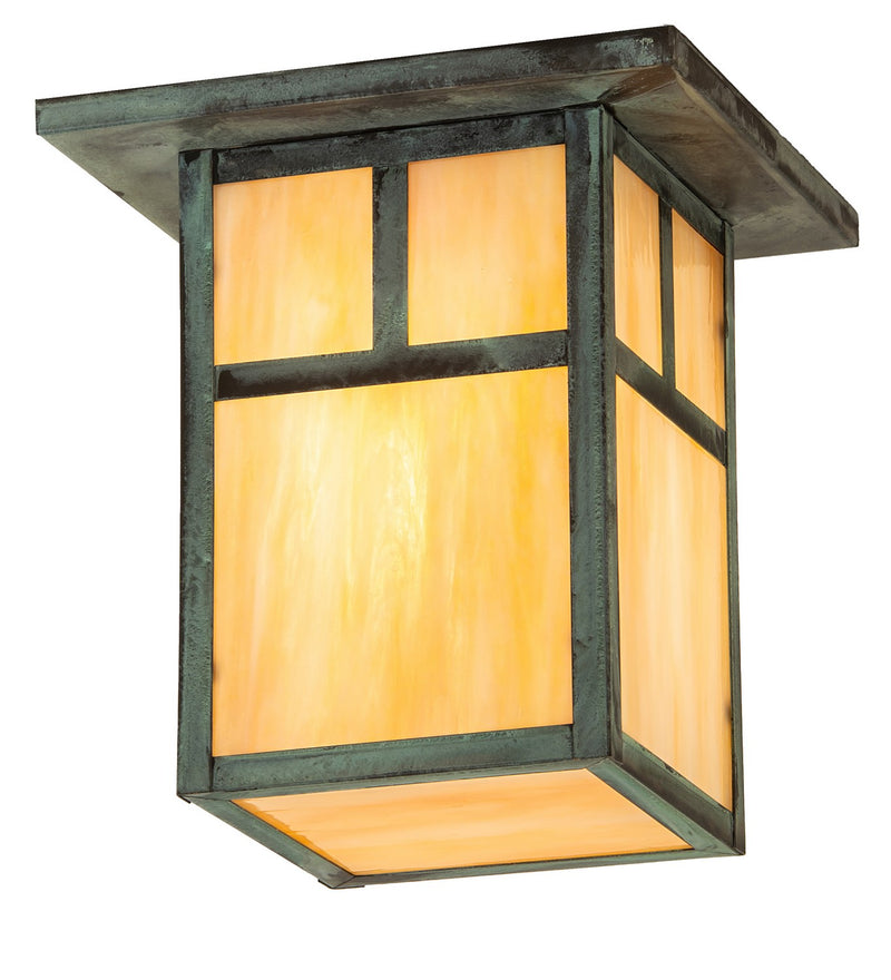 Meyda Tiffany 274320 One Light Flushmount, Verdigris