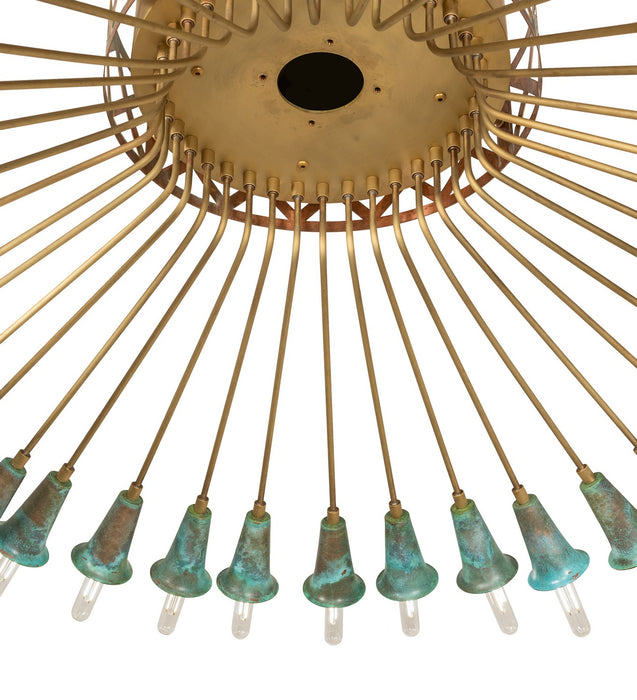 Meyda Tiffany 274904 LED Chandelier, Brushed Brass/Goldtastic