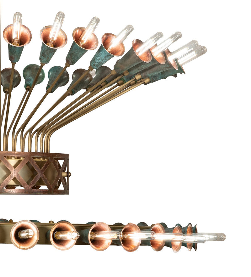 Meyda Tiffany 274991 LED Chandelier, Brushed Brass/Goldtastic