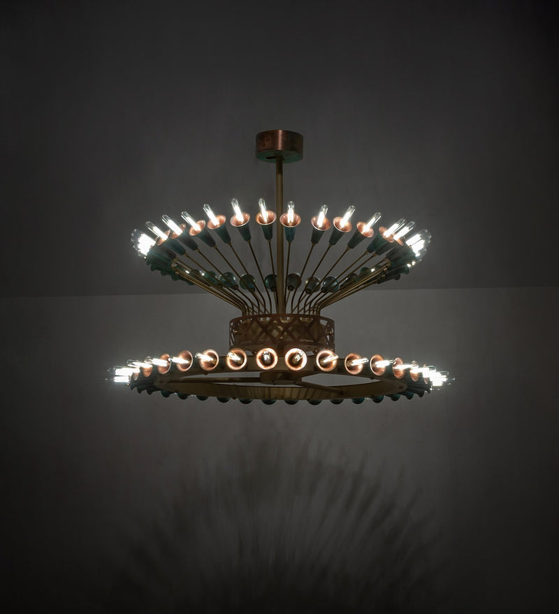 Meyda Tiffany 274991 LED Chandelier, Brushed Brass/Goldtastic