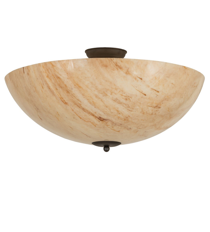 Meyda Tiffany 275071 Five Light Flushmount, Oil Rubbed Bronze