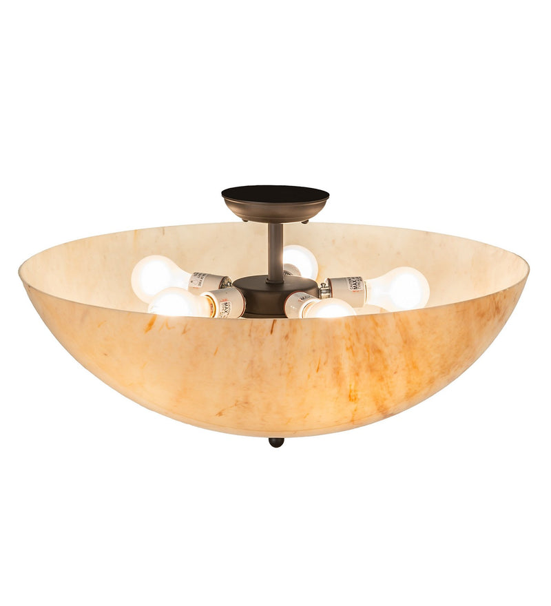 Meyda Tiffany 275071 Five Light Flushmount, Oil Rubbed Bronze
