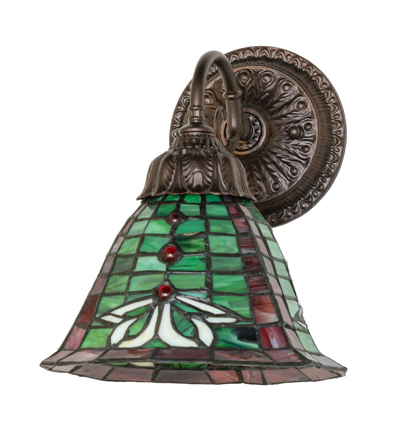 Meyda Tiffany 275566 One Light Wall Sconce, Mahogany Bronze