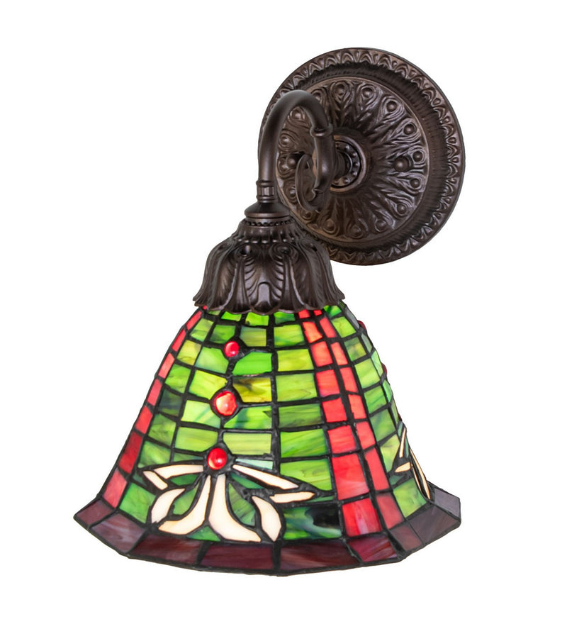 Meyda Tiffany 275566 One Light Wall Sconce, Mahogany Bronze
