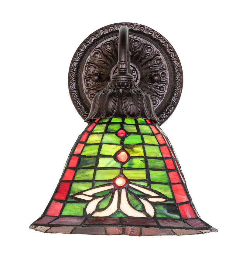 Meyda Tiffany 275566 One Light Wall Sconce, Mahogany Bronze