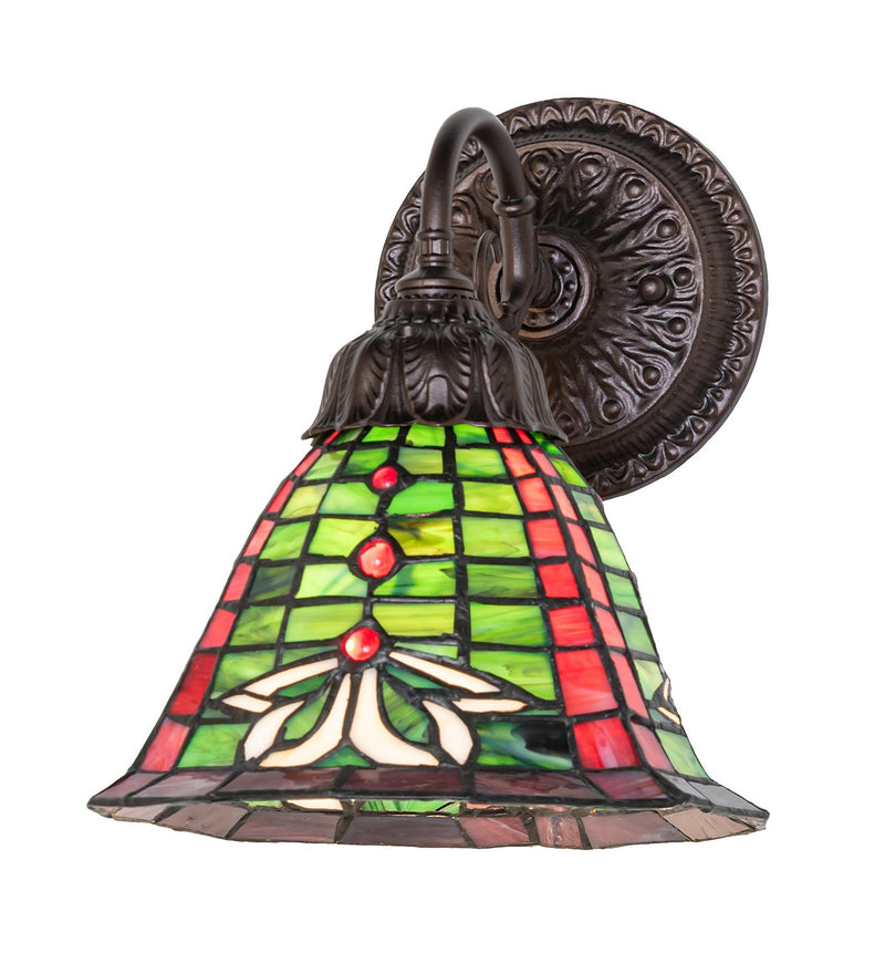 Meyda Tiffany 275566 One Light Wall Sconce, Mahogany Bronze