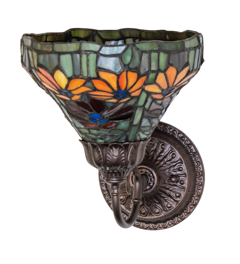 Meyda Tiffany 275642 One Light Wall Sconce, Mahogany Bronze