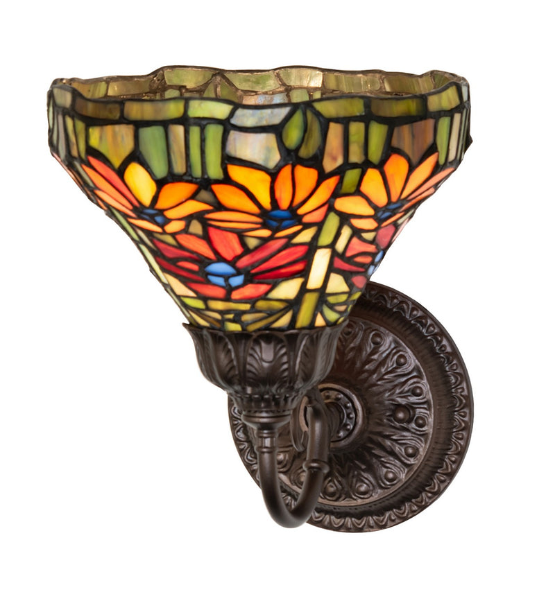 Meyda Tiffany 275642 One Light Wall Sconce, Mahogany Bronze