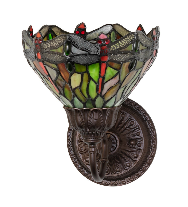 Meyda Tiffany 275643 One Light Wall Sconce, Mahogany Bronze