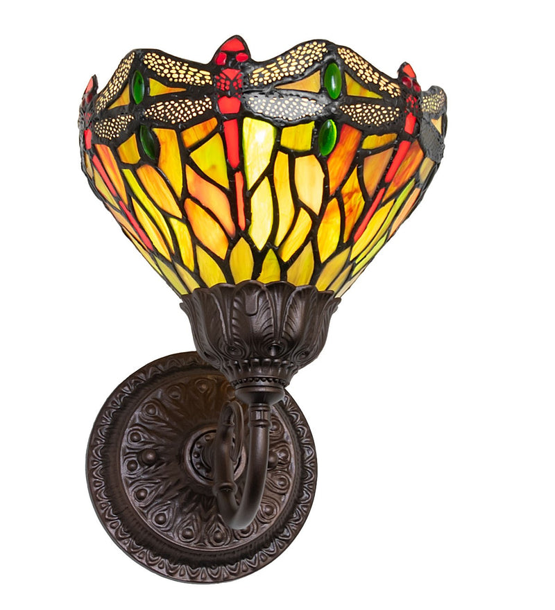 Meyda Tiffany 275643 One Light Wall Sconce, Mahogany Bronze