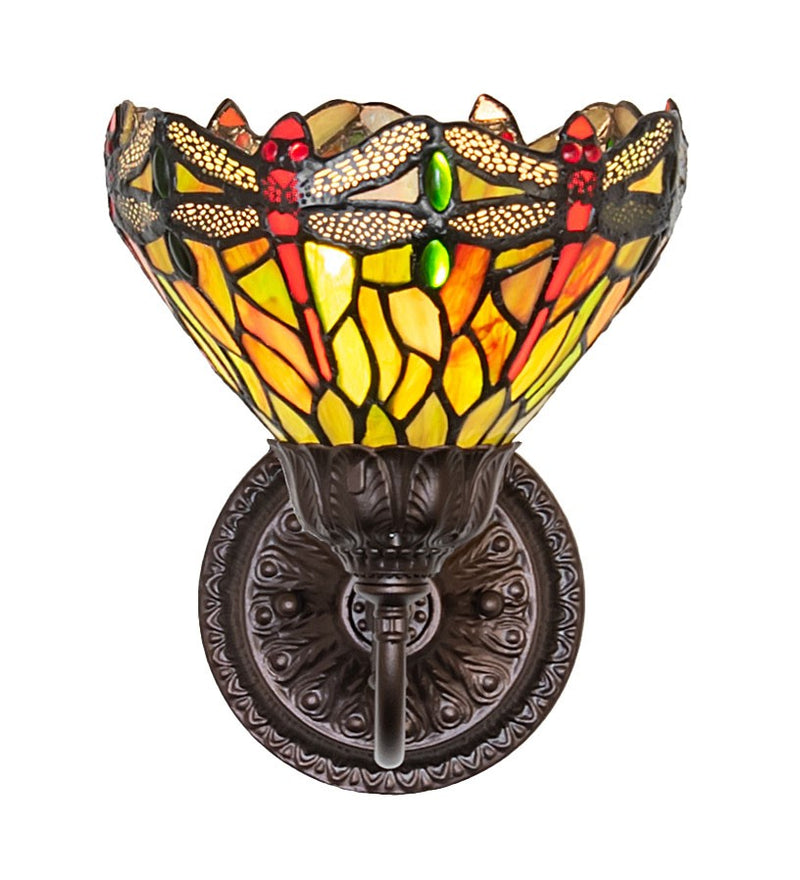 Meyda Tiffany 275643 One Light Wall Sconce, Mahogany Bronze