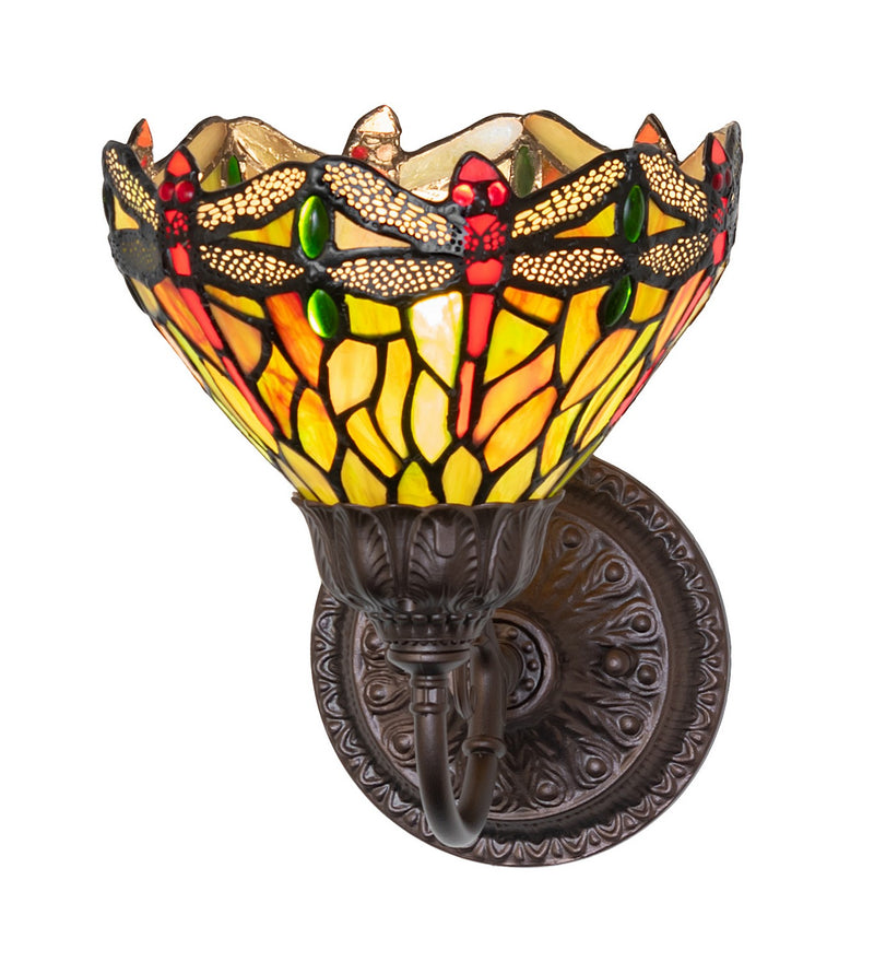 Meyda Tiffany 275643 One Light Wall Sconce, Mahogany Bronze