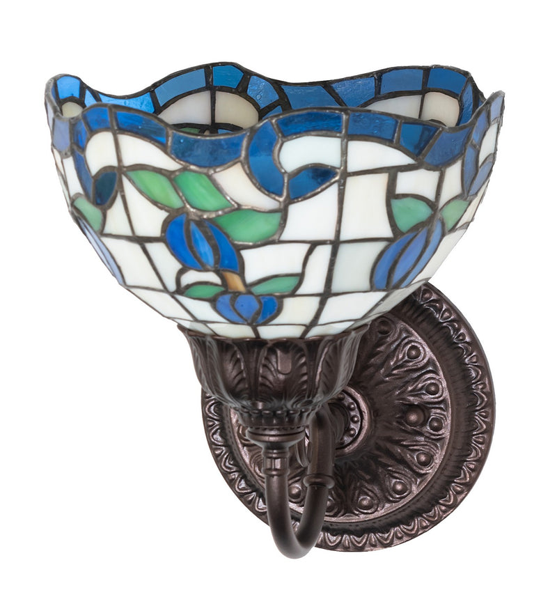 Meyda Tiffany 275646 One Light Wall Sconce, Mahogany Bronze