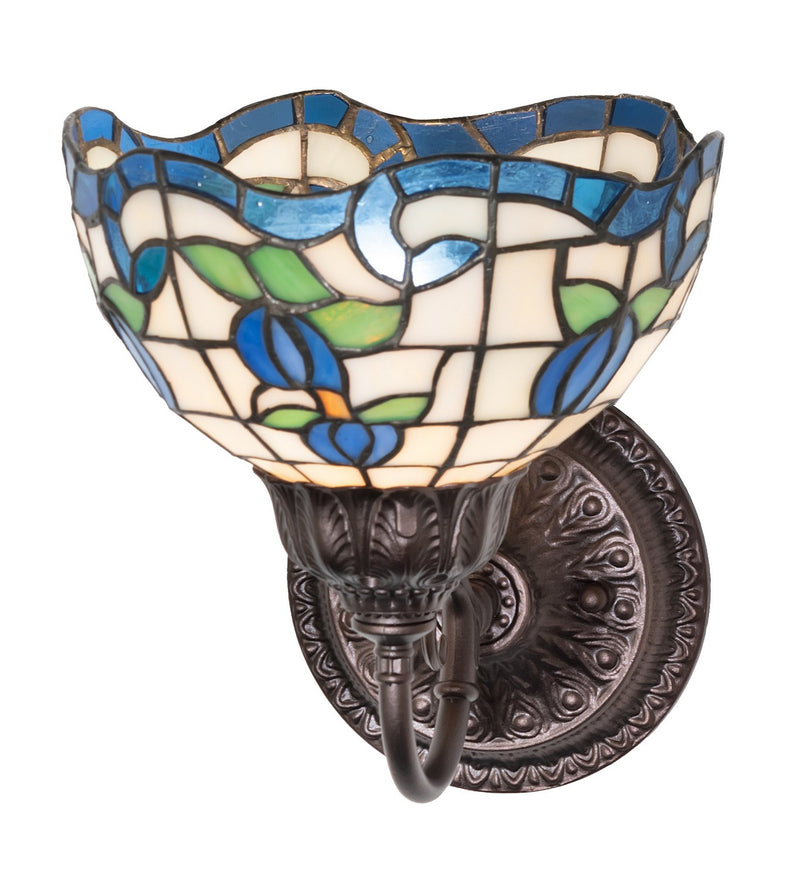 Meyda Tiffany 275646 One Light Wall Sconce, Mahogany Bronze