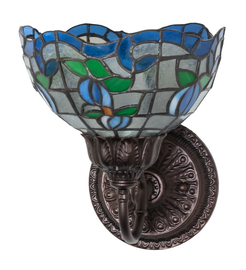 Meyda Tiffany 275649 One Light Wall Sconce, Mahogany Bronze