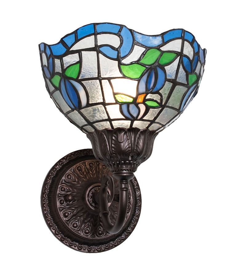 Meyda Tiffany 275649 One Light Wall Sconce, Mahogany Bronze