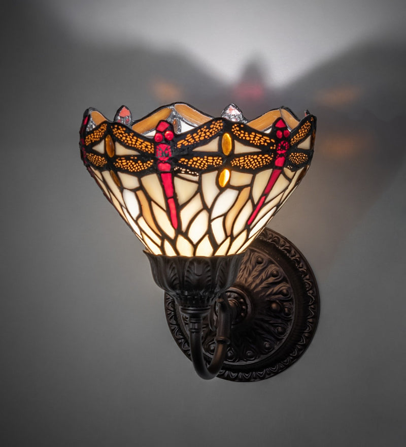 Meyda Tiffany 275653 One Light Wall Sconce, Mahogany Bronze