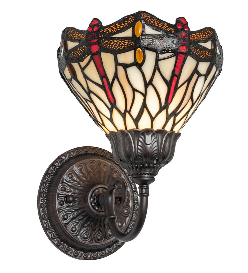 Meyda Tiffany 275653 One Light Wall Sconce, Mahogany Bronze