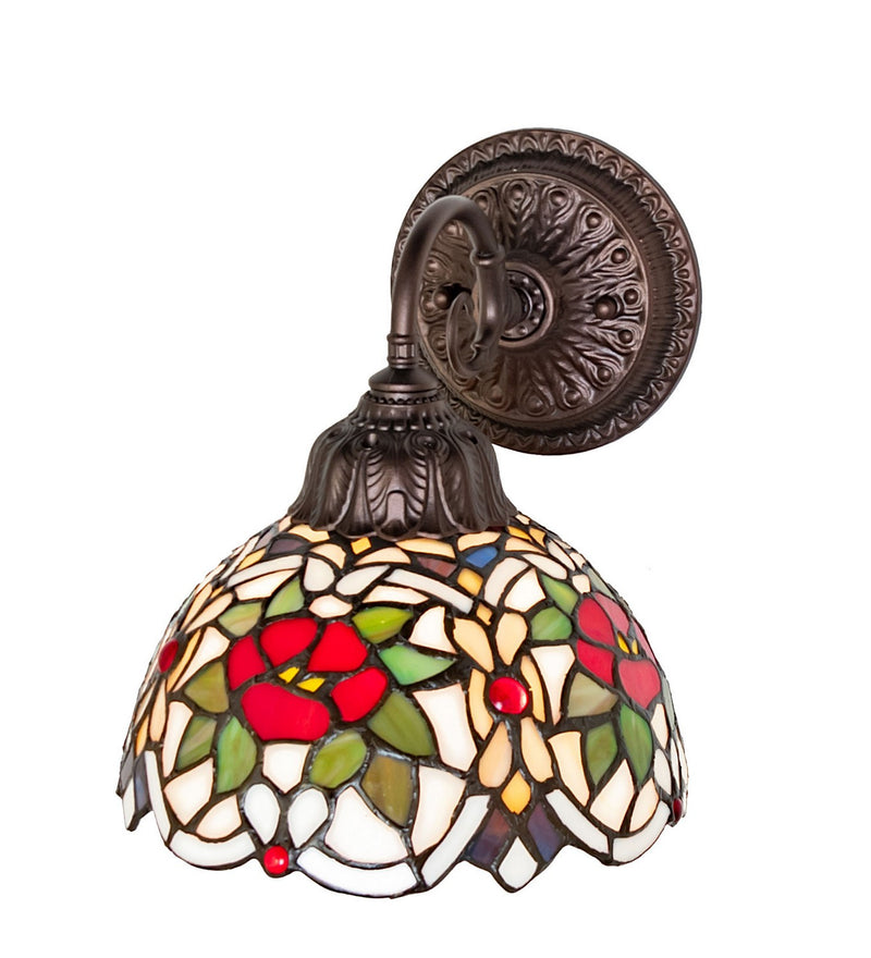 Meyda Tiffany 275654 One Light Wall Sconce, Mahogany Bronze