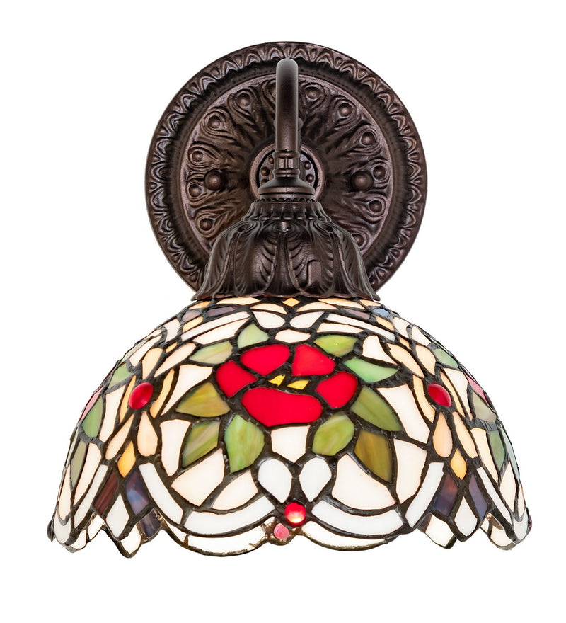 Meyda Tiffany 275654 One Light Wall Sconce, Mahogany Bronze