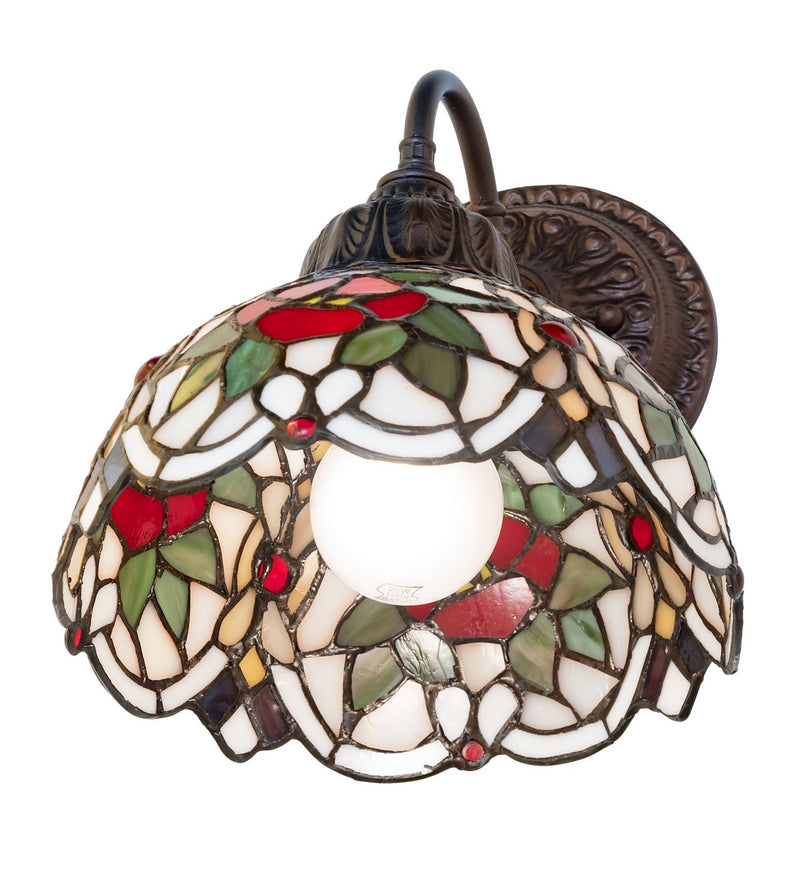 Meyda Tiffany 275654 One Light Wall Sconce, Mahogany Bronze