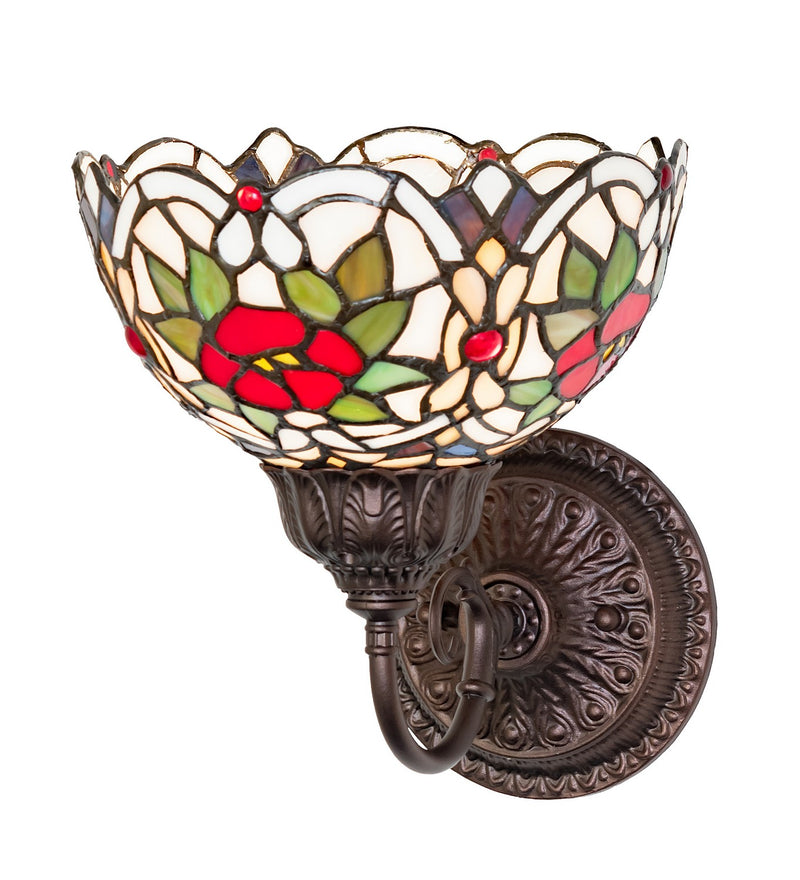 Meyda Tiffany 275654 One Light Wall Sconce, Mahogany Bronze