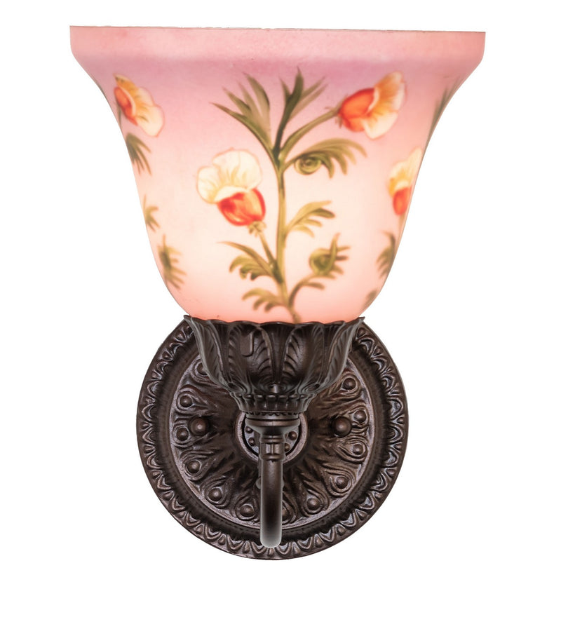 Meyda Tiffany 275655 One Light Wall Sconce, Mahogany Bronze