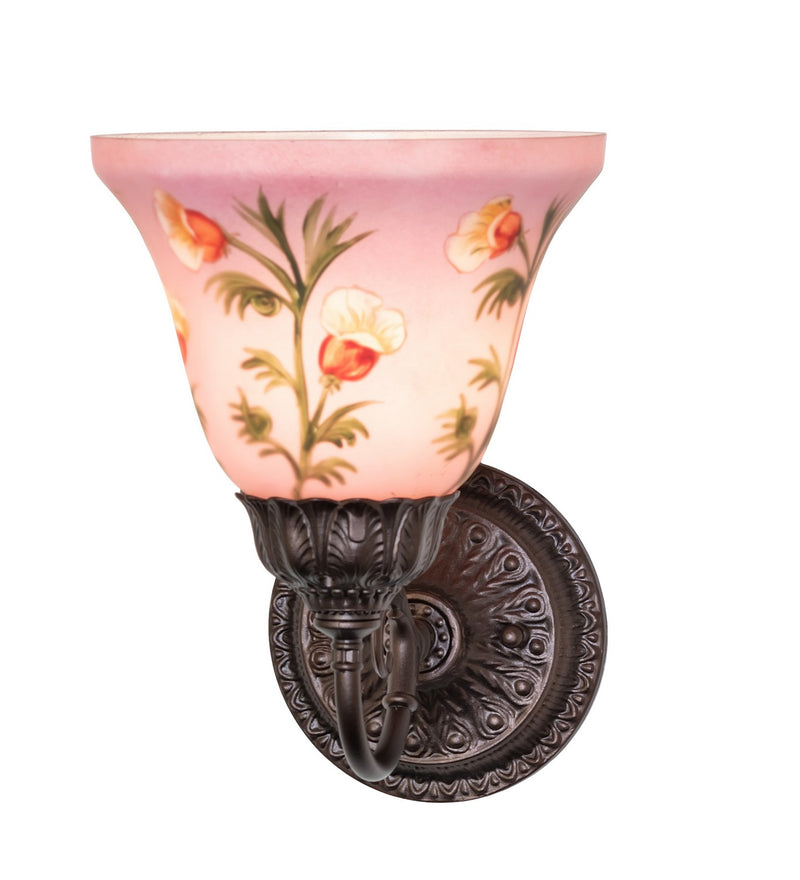 Meyda Tiffany 275655 One Light Wall Sconce, Mahogany Bronze