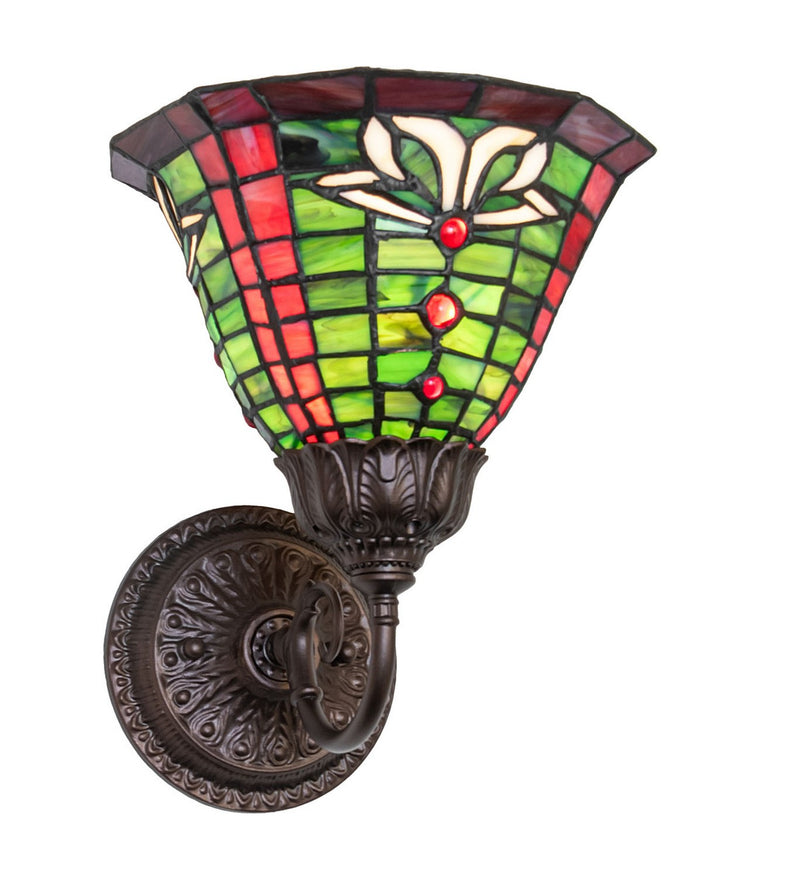 Meyda Tiffany 275656 One Light Wall Sconce, Mahogany Bronze