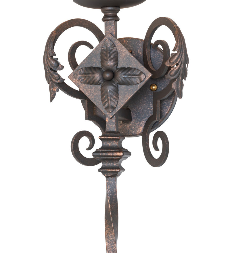 Meyda Tiffany 275904 One Light Wall Sconce, Gilded Tobacco